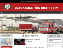 Tablet Screenshot of clackamasfire.com